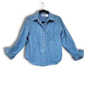 Vintage National Long Sleeve Jean Shirt. Mens Large.